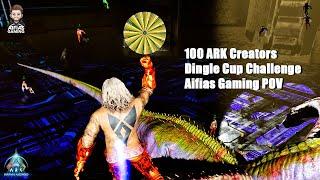 100 ARK Creators Spin to Tame Dinos & Fight - Aifias Gaming POV - Ark Survival Ascended