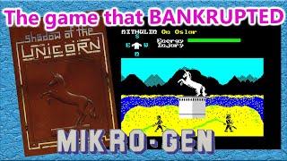 The game that bankrupted Mikro-Gen - Shadow of the Unicorn - Lets build a Mikro Plus and play it!