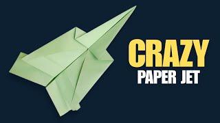 How to Make a Easy Paper Jet Plane - Crazy Paper Airplane Tutorial