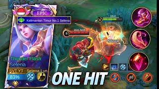 CRAZY DAMAGE SELENA ROAM ONE HIT BUILD 2024 | Mobilegends