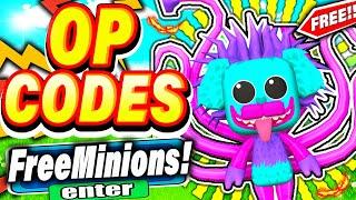 ALL *FREE MONSTER* MINION CODES in MINION SIMULATOR (Roblox Codes)