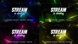 Neon Cube Stream Package After Effects Template for Streamers