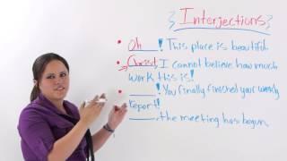 English Grammar: Interjections