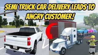 Greenville, Wisc Roblox l HUGE Car Delivery Semi Truck Trailer Transport - Voice Roleplay