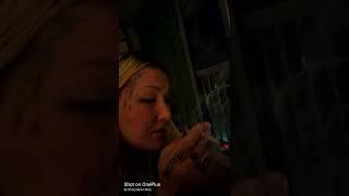 viking woman is smoking again for the first time in a long time