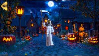 Spooky Halloween with the BEST Autumn Village Ambience | Spooky Autumn Village Halloween Ambience