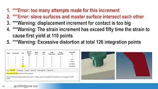 Convergence errors in Abaqus, Overclosure issue, (Interactions in Abaqus Part - 03)