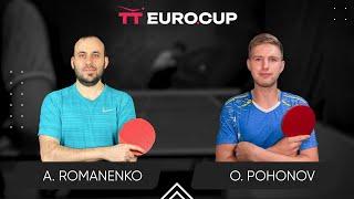 17:35 Andrii Romanenko - Oleksandr Pohonov 04.07.2024 TT Euro.Cup Ukraine Professional. TABLE 3