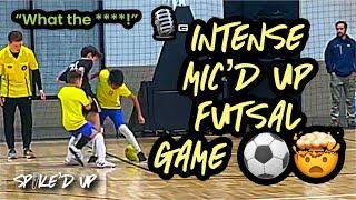 ️ **MIC’D UP**  Intense Futsal Game! 11 YEAR OLDS VS 13 YEAR OLDS  Oscar Olivas U12 vs U14