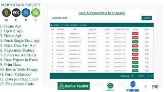 Mern Stack Project : Build CRUD Operations and APIs with React, Node.js, Express, and MongoDB