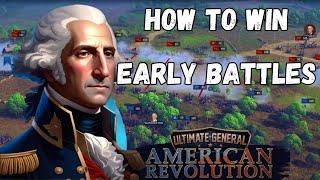 How to Win Early Battles - Tutorial // Ultimate General: American Revolution // Early Access