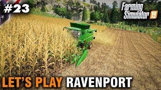 Let's Play Farming Simulator 19 Ravenport #23 Corn Harvest