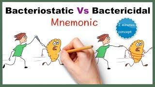 Bactericidal vs Bacteriostatic: Mnemonic series # 29