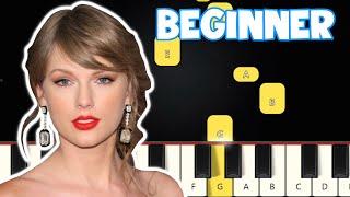 Red - Taylor Swift | Beginner Piano Tutorial | Easy Piano