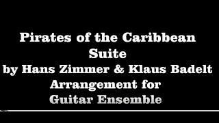 Pirates of the Caribbean Suite for Guitar Ensemble (Music Score)