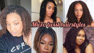 Perfect micro twist hairstyles 2024 | Twist braids hairstyles | Twist hairstyles for black ladies