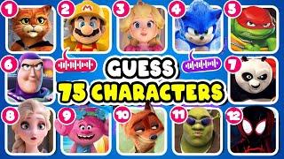 Guess 75 Character By Their Song? | Netflix Puss In Boots Quiz, l Guess The Character By emoji