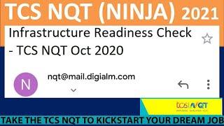 Infrastructure Readiness Check - TCS NQT Oct 2020