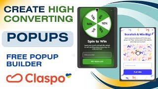 Free Popup Builder For eCommerce Website  | Create Spin To Win popup | Claspo Review