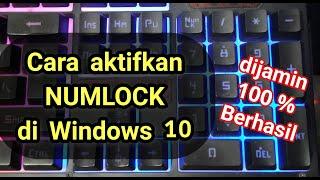 Cara aktifkan Numlock di Windows 10, dijamin 100 % berhasil