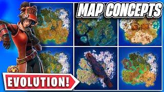 Fortnite Map Concept EVOLUTION! Custom Maps Compilation