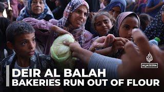 Deir Al Balah hunger crisis: Long queues as bakeries run out of flour