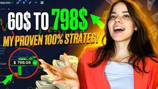 FROM 60$ to 798$ - 100% SAFE & BEST STRATEGY for Binary Options. Pocket Option tutorial