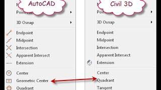 Civil 3D Snap Override Menu Fix