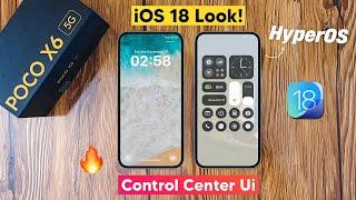 New Control Center Ui for HyperOS & MIUI - iOS 18 Look!