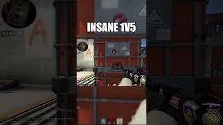 INSANE 1V5 #shorts #csgo #csgohighlights