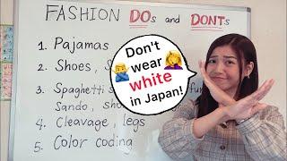 DON'T WEAR WHITE in Japan! Fashion Mistakes | Clothing Do's and Don'ts | Tagalog | BAWAL PAJAMA ?