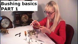 Bushing the movement plates. PART 1. Understand clock bushing basics. Clock repair beginner lesson.