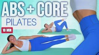 10 MIN PILATES ABS At Home | CORE Workout | Flat Stomach, No Equipment