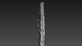 Water Splash Pouring Tyflow mesh Preview