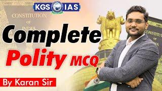 Complete Polity MCQ || By Karan Chaudhary Sir : Ace Your Exams || #khanglobalstudies #polity #mcqs