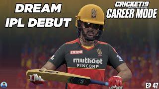  Dream IPL Debut For RCB vs DC - RahulRKGamer/My Career Mode - Cricket 19 [EP 47]