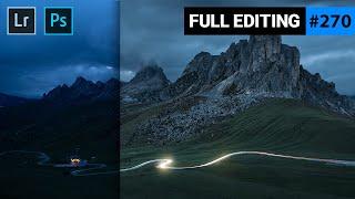 Making a Glowing Car Light Trails Photo with Lightroom and Photoshop | QE #270