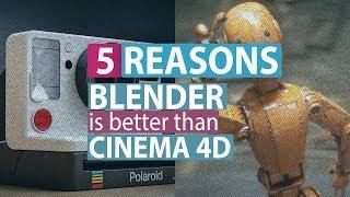 5 Reasons Why Blender is better than Cinema 4D! | Cinema 4d vs Blender Part 02