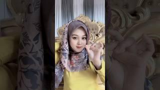 Tutorial Hijab Segi Empat Pesta Kondangan Simple #hijabstyle #hijab #shorts #tutorialhijab