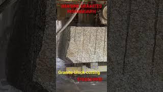 Granite blocks cutting…