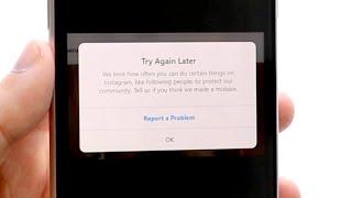 How To FIX Instagram "Try Again Later" Errors! (2022)