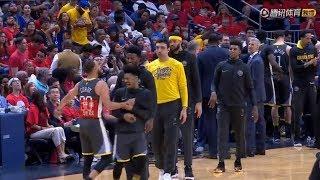 Stephen Curry And Quinn Cook Having Too Much Fun During The Timeout！