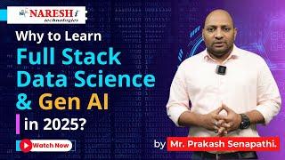 Why to Learn Full Stack Data Science & GEN AI in 2025? | NareshIT #datascience #ai