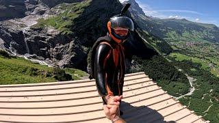 Wingsuit Flight From Abandoned Gondola Station | Swiss