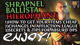 [POE 3.23] MY BEST BUILD IN PATH OF EXILE | SHRAPNEL BALLISTA HIEROPHANT - TANKY EDITION