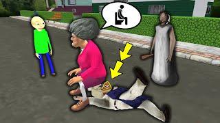 Scary Teacher 3D, Subway surfers  ,granny , ice scream rod , Baldi - funny parody animation part 06