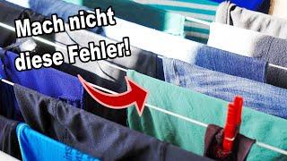 Wäsche in der Wohnung trocknen - Diese häufigen Fehler solltest du unbedingt vermeiden!