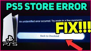 PS5 STORE ERROR EASY FIX! (Fast Solution)