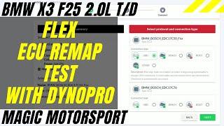 Flex by Magic Motorsport - ECU remap test on a BMW X3