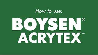 How to use: BOYSEN Acrytex